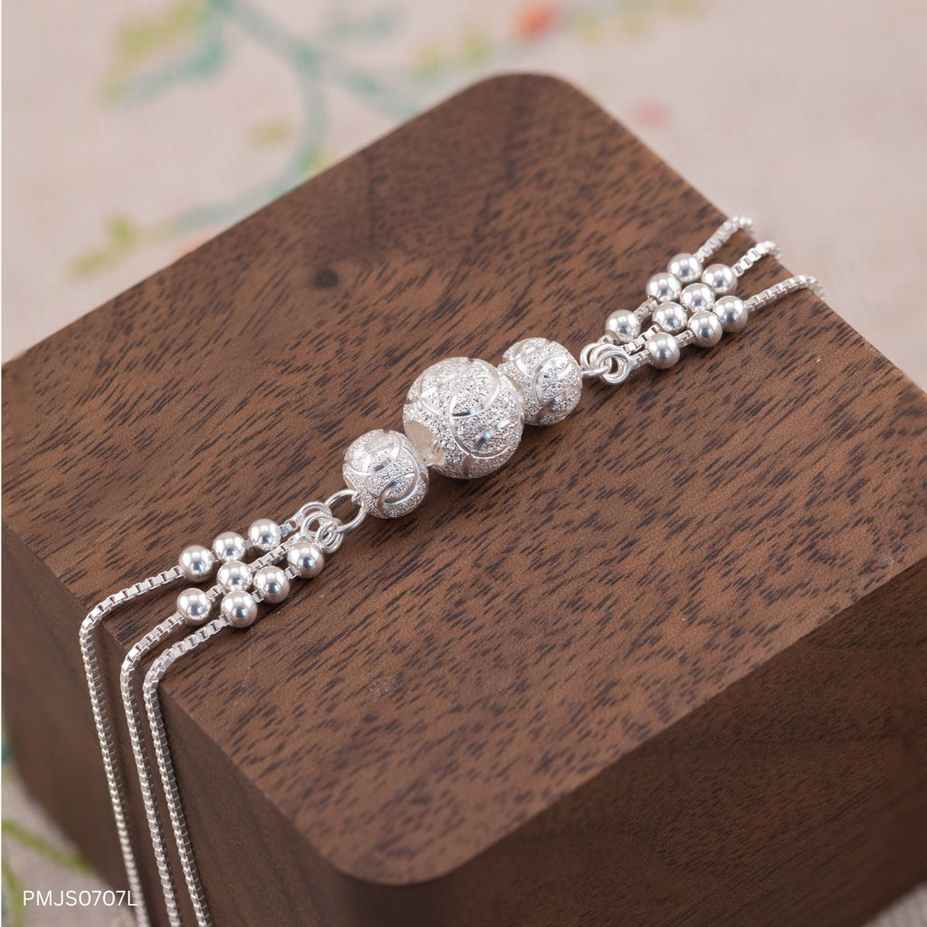 S925 Sterling Silver Women’s Lucky Bracelet – Triple Destiny Design