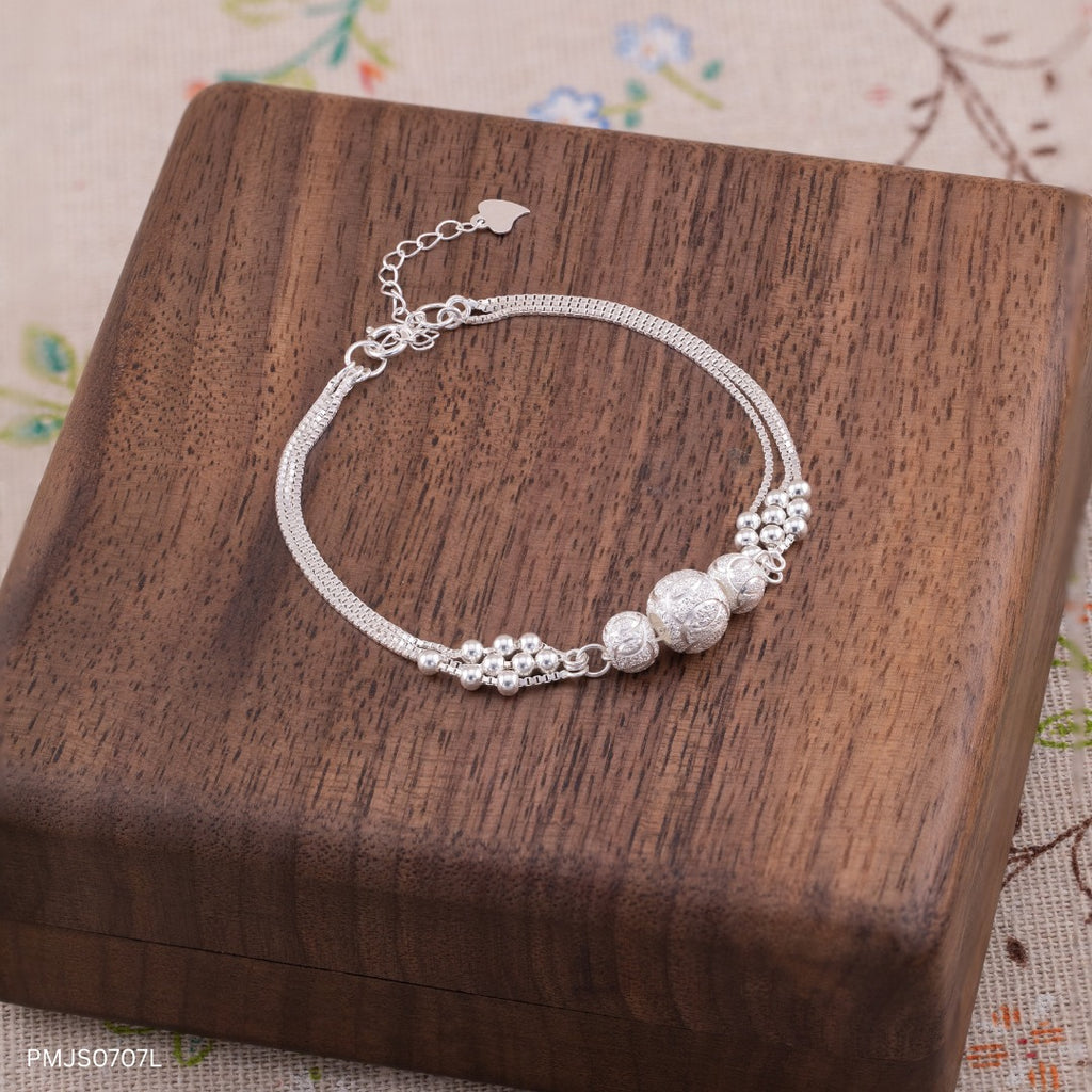 S925 Sterling Silver Women’s Lucky Bracelet – Triple Destiny Design