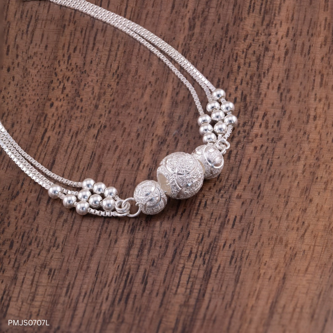 S925 Sterling Silver Women’s Lucky Bracelet – Triple Destiny Design