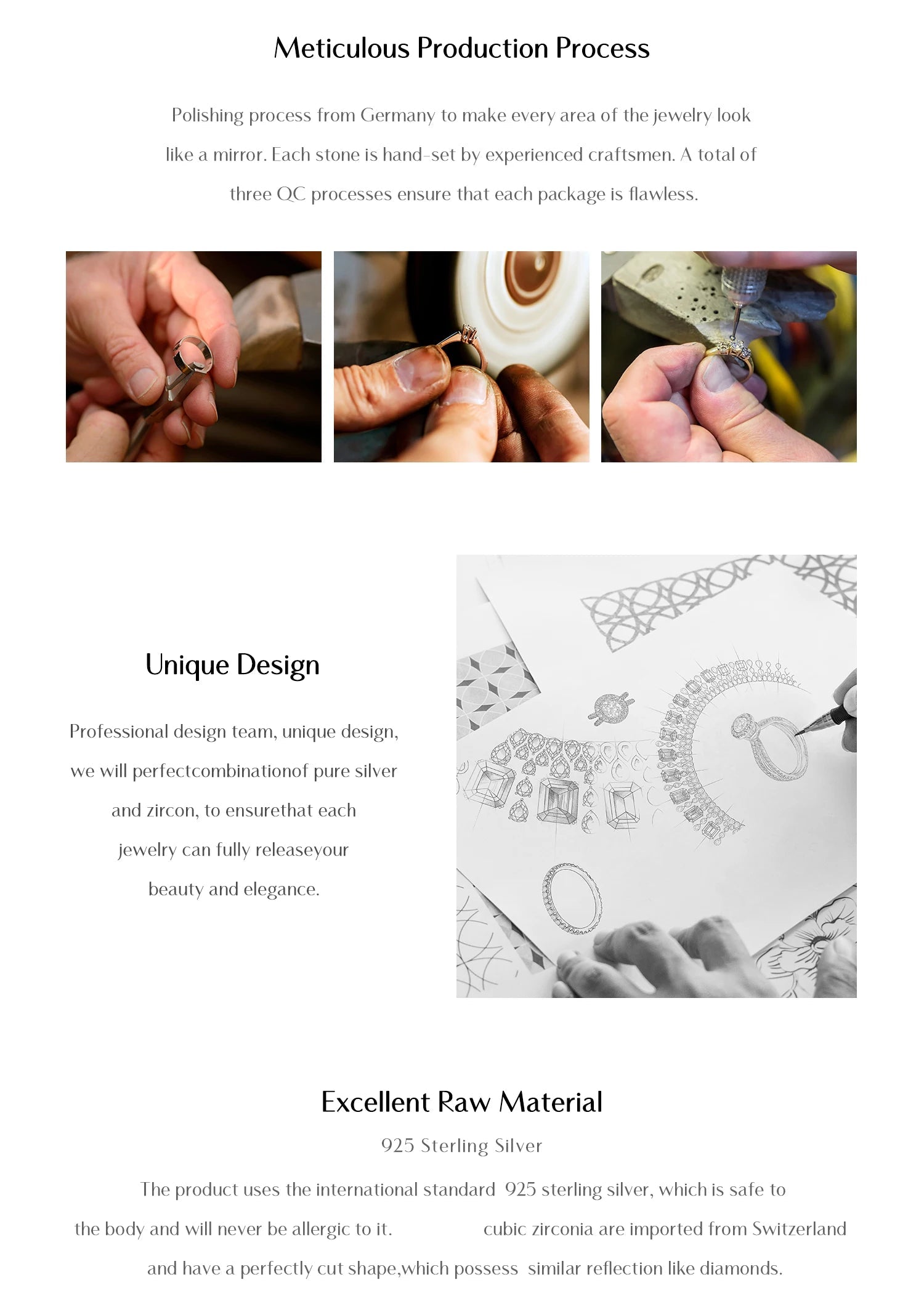 모이사나이트 반지 섬세한 랩 다이아몬드 반지 925 스털링 실버