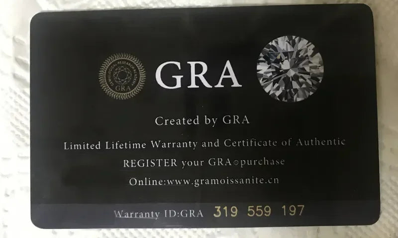 100% 정품 인증 PT950 플래티넘 반지 훌륭한 라운드 컷 1캐럿 다이아몬드 모이사나이트 반지 여성 웨딩 밴드 파인 주얼리