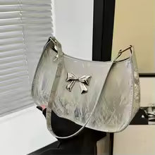 Sweet Fresh Small Bow Handbag for Women Trendy Underarm Shoulder Bag, Suitable for Daily Use, Outings, Dates, Parties, Gifts.