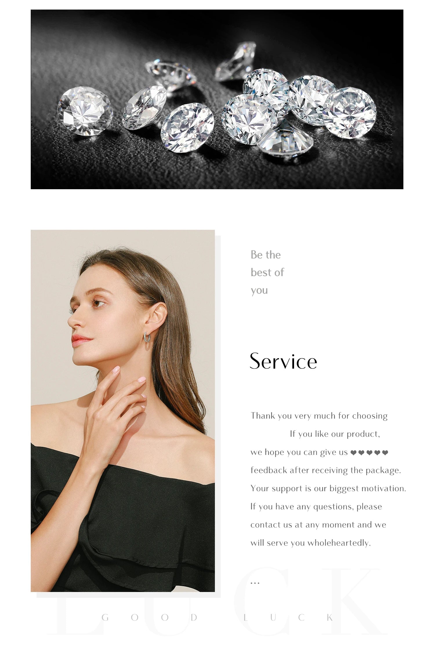 모이사나이트 반지 섬세한 랩 다이아몬드 반지 925 스털링 실버