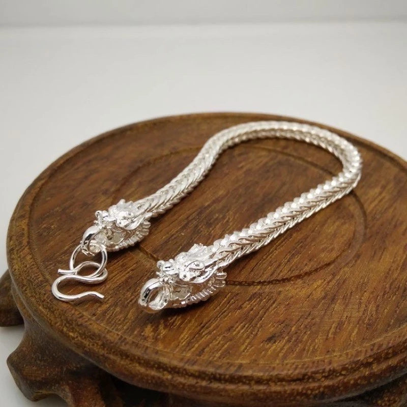 Dragon Design 925 Silver Bracelet