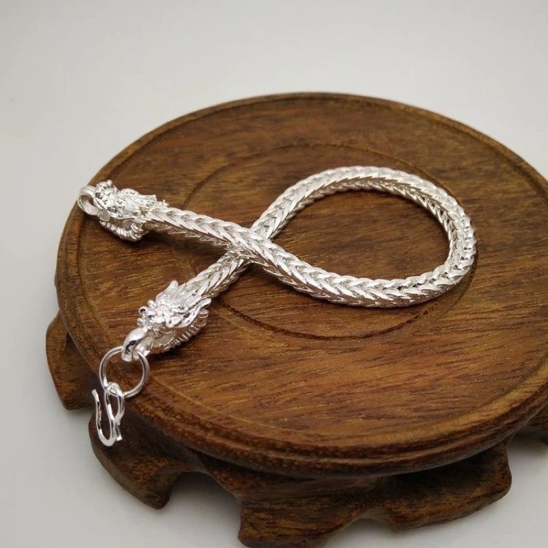 Dragon Design 925 Silver Bracelet