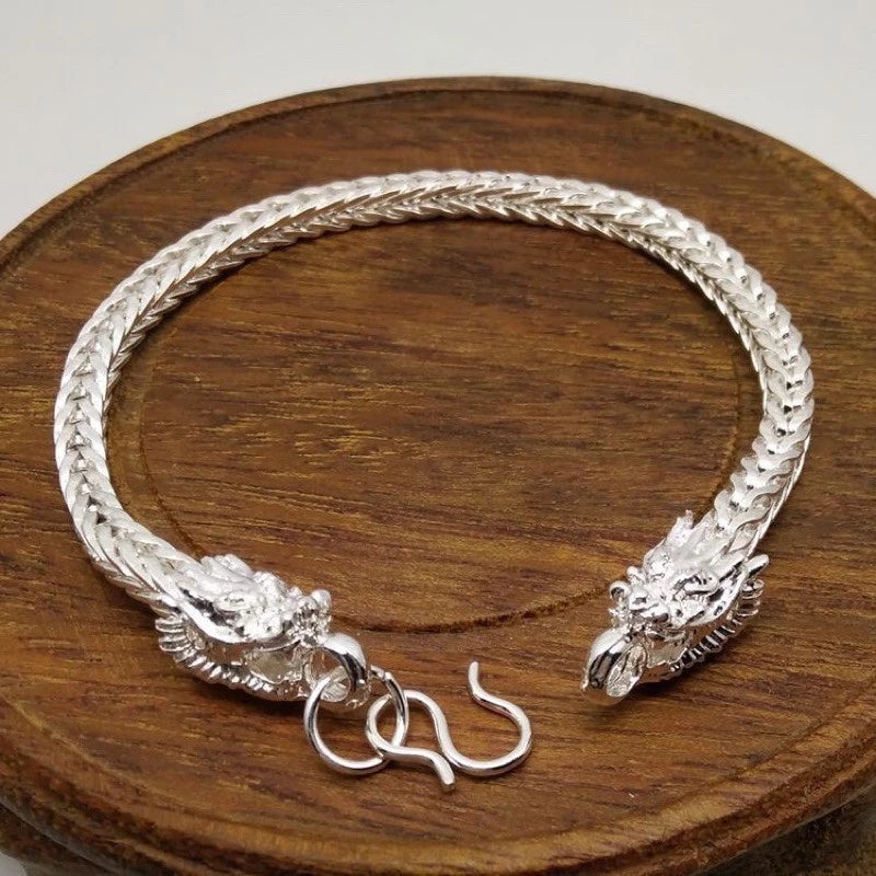 Dragon Design 925 Silver Bracelet