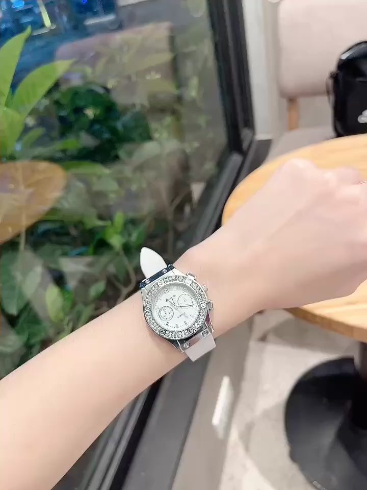 Davena Ladies’ Watch with Premium Soft Silicone Strap