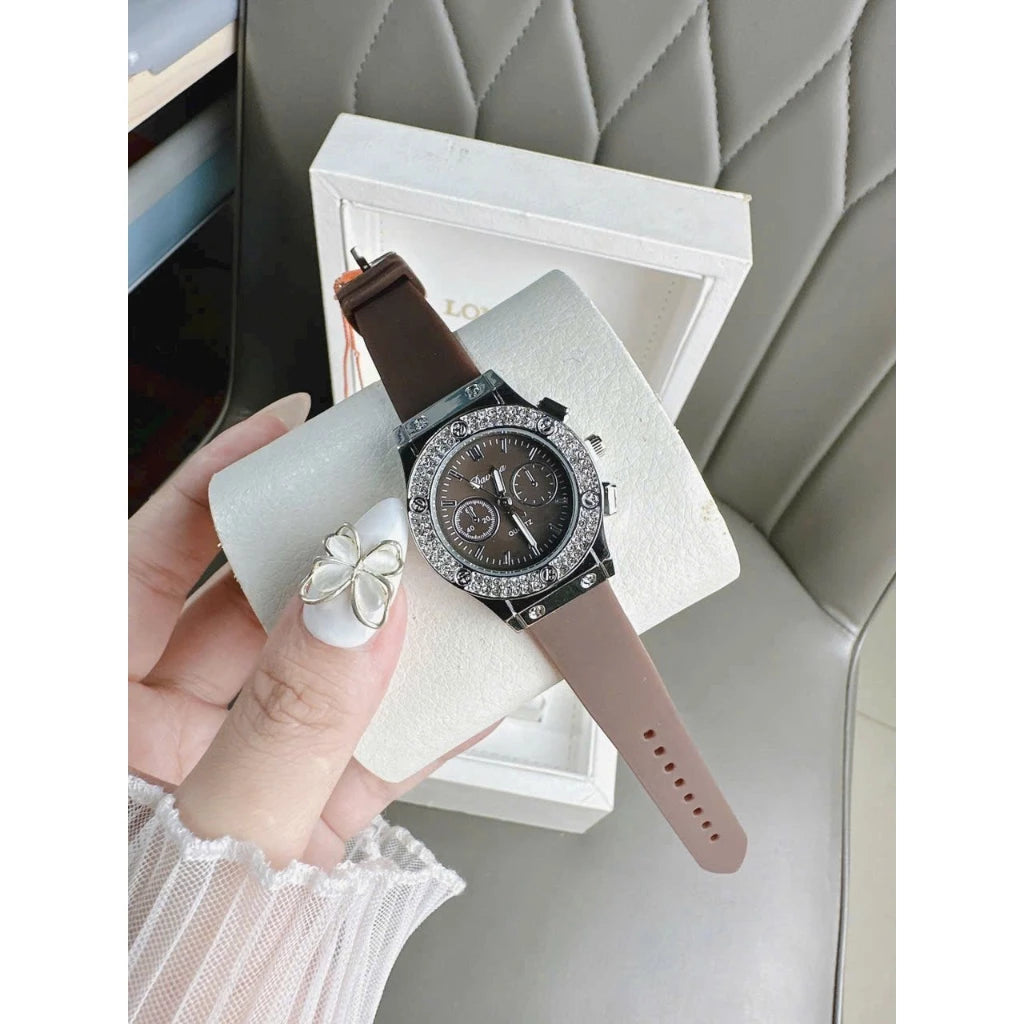 Davena Ladies’ Watch with Premium Soft Silicone Strap