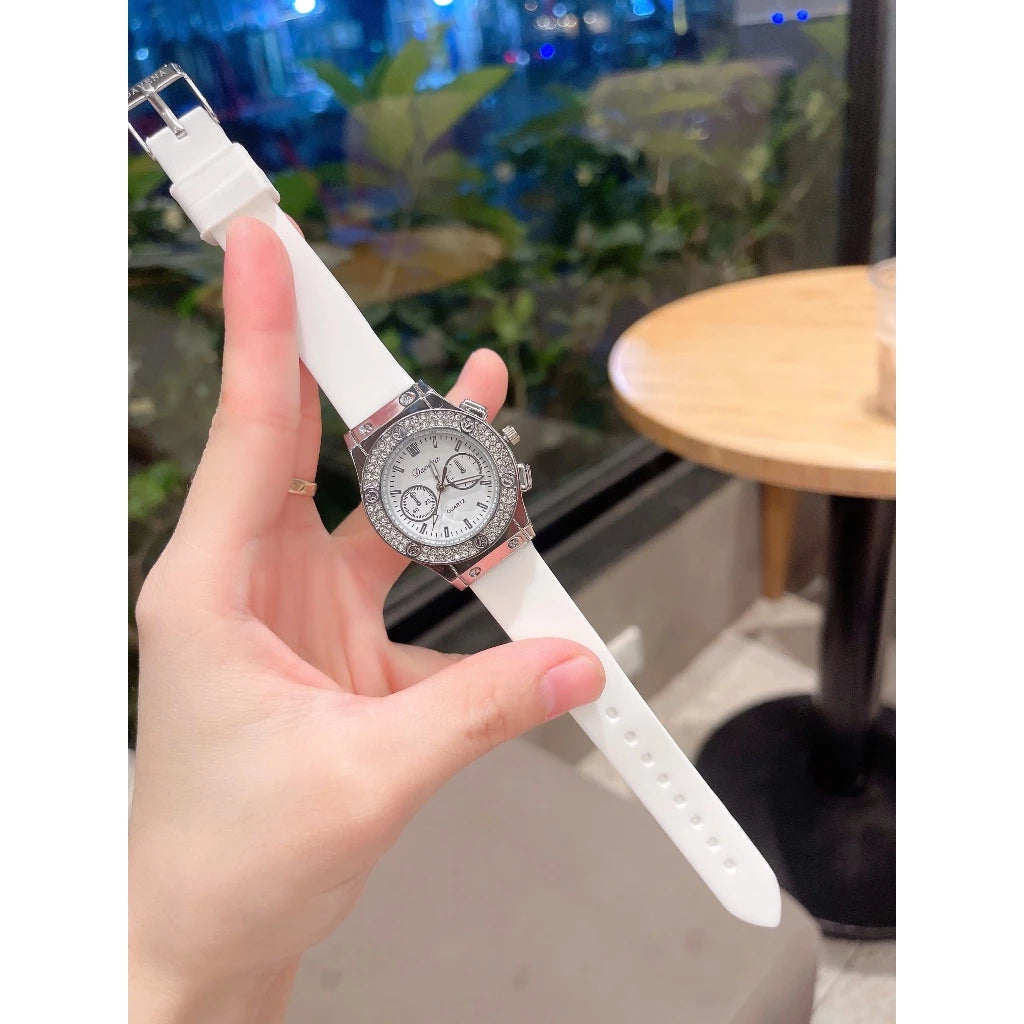 Davena Ladies’ Watch with Premium Soft Silicone Strap