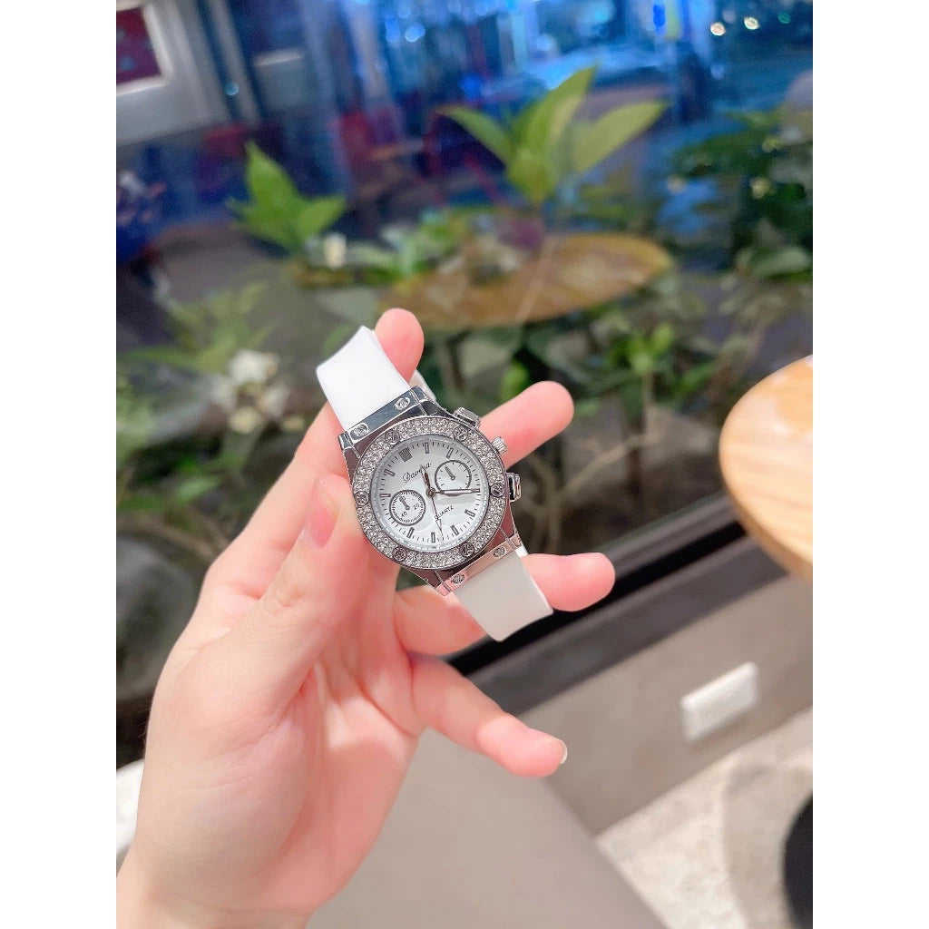 Davena Ladies’ Watch with Premium Soft Silicone Strap